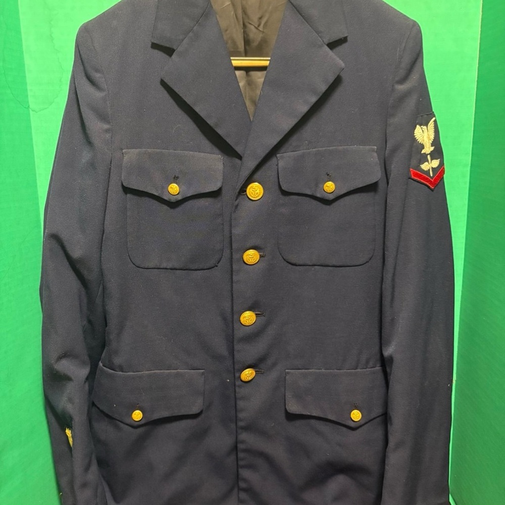 Men's Navy Blue Military Jacket